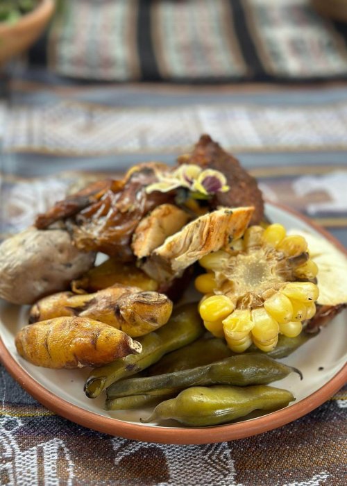 pachamanca plat typique quechua Andes avec trekkinca